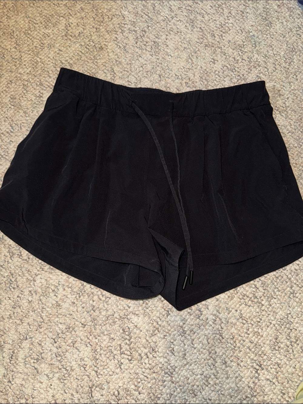 lululemon athletica Black Everyday Athletic Pull-On Shorts
